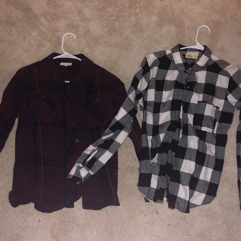 **2 for $12** Pac Sun/Hollister Flannels